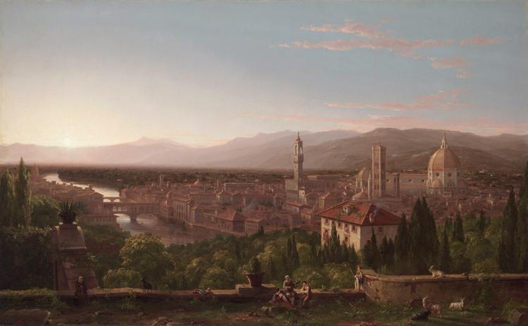 Thomas Cole View of Florence from San Miniato (mk13) Sweden oil painting art